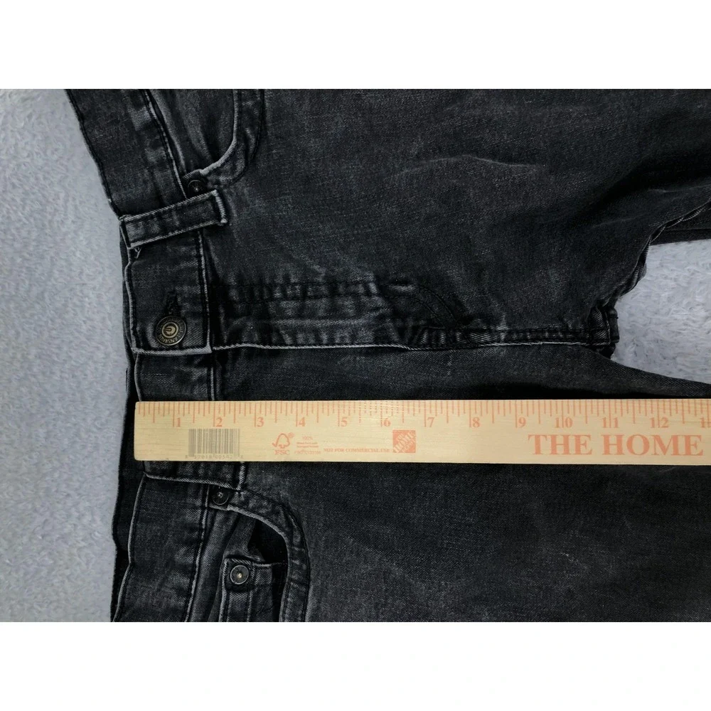 True Religion Jeans Men 36x32 (Tag 38) Black Geno Relaxed Slim Denim